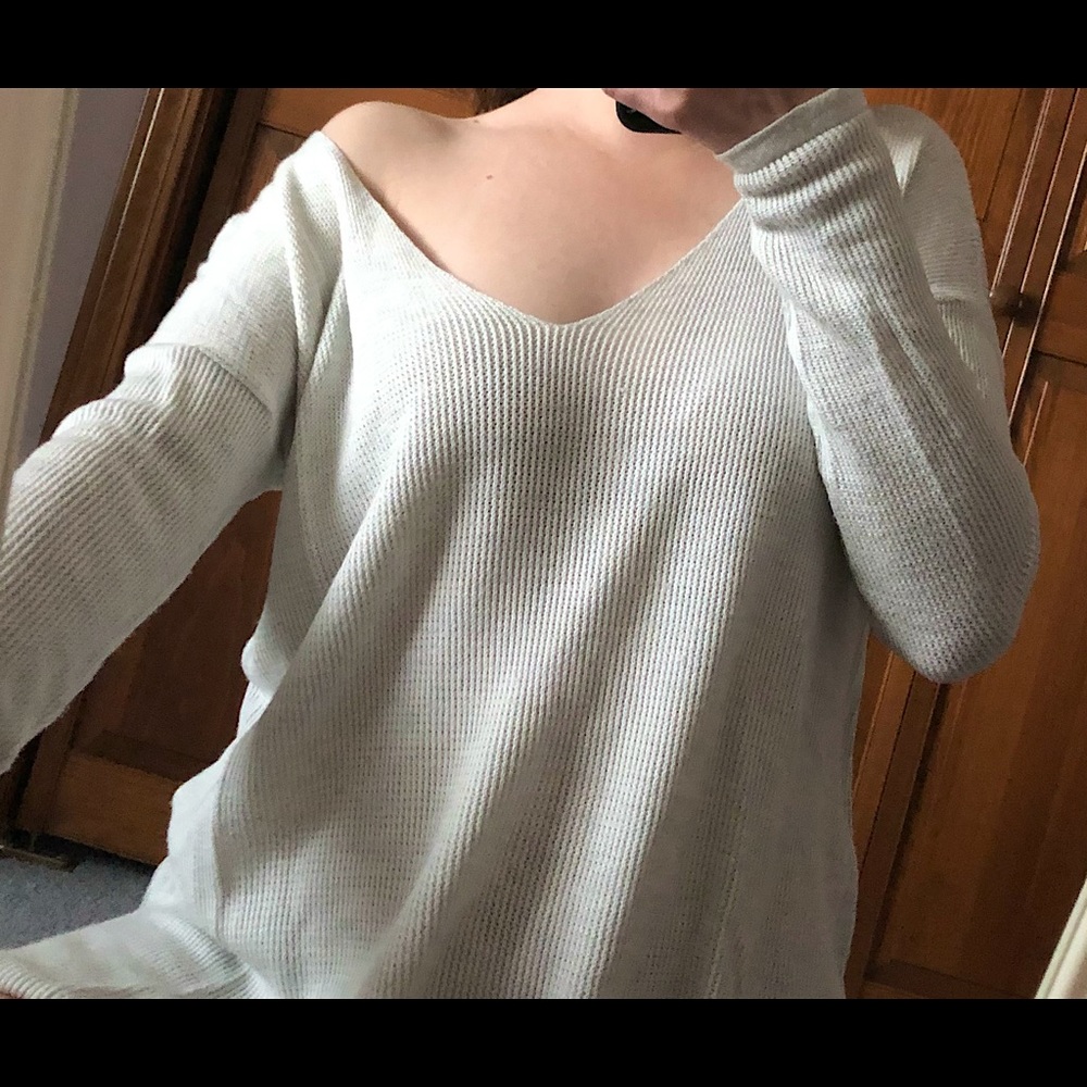 Off the Shoulder Urban Outfitters White Sweater